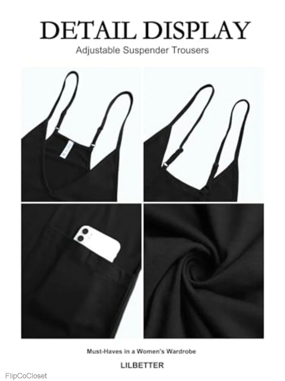 Women's Sleeveless Jumpsuit Loose Fit with Pockets Adjustable Straps